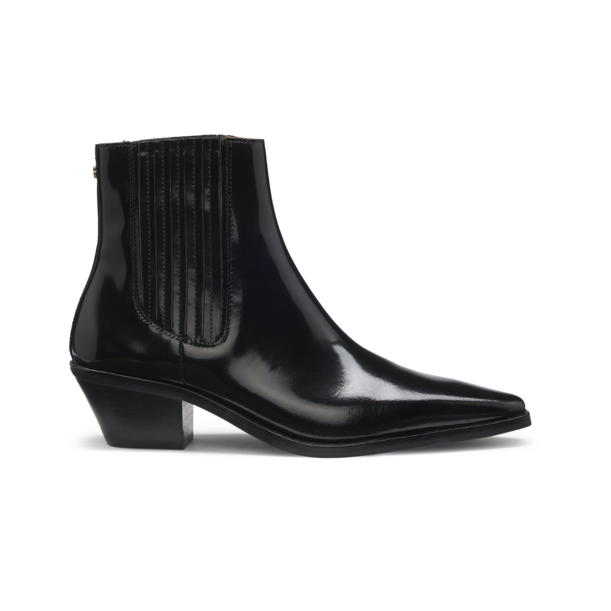 HUGO BOSS Cuban-heel ankle leather boots Women 50548781 - BLK