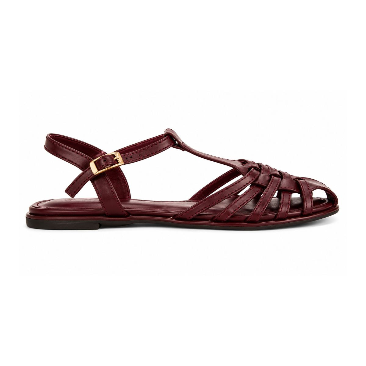 ZARA Braided Leather Sandals Women 1615-016 - BUR