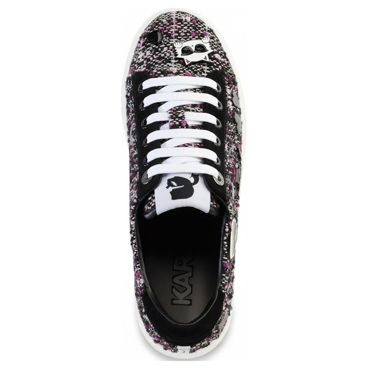 KARL LAGERFELD PARIS CATE PINS LACE UP2 Sneakers Women - PURBLK