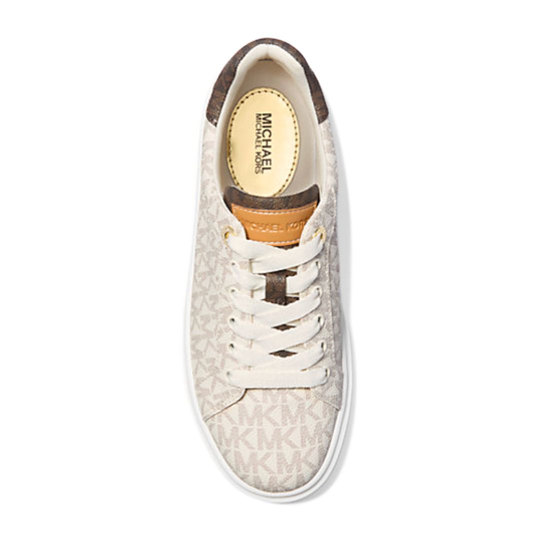 Michael Kors Romey Two-Tone Signature Logo Platform Sneaker - CRM
