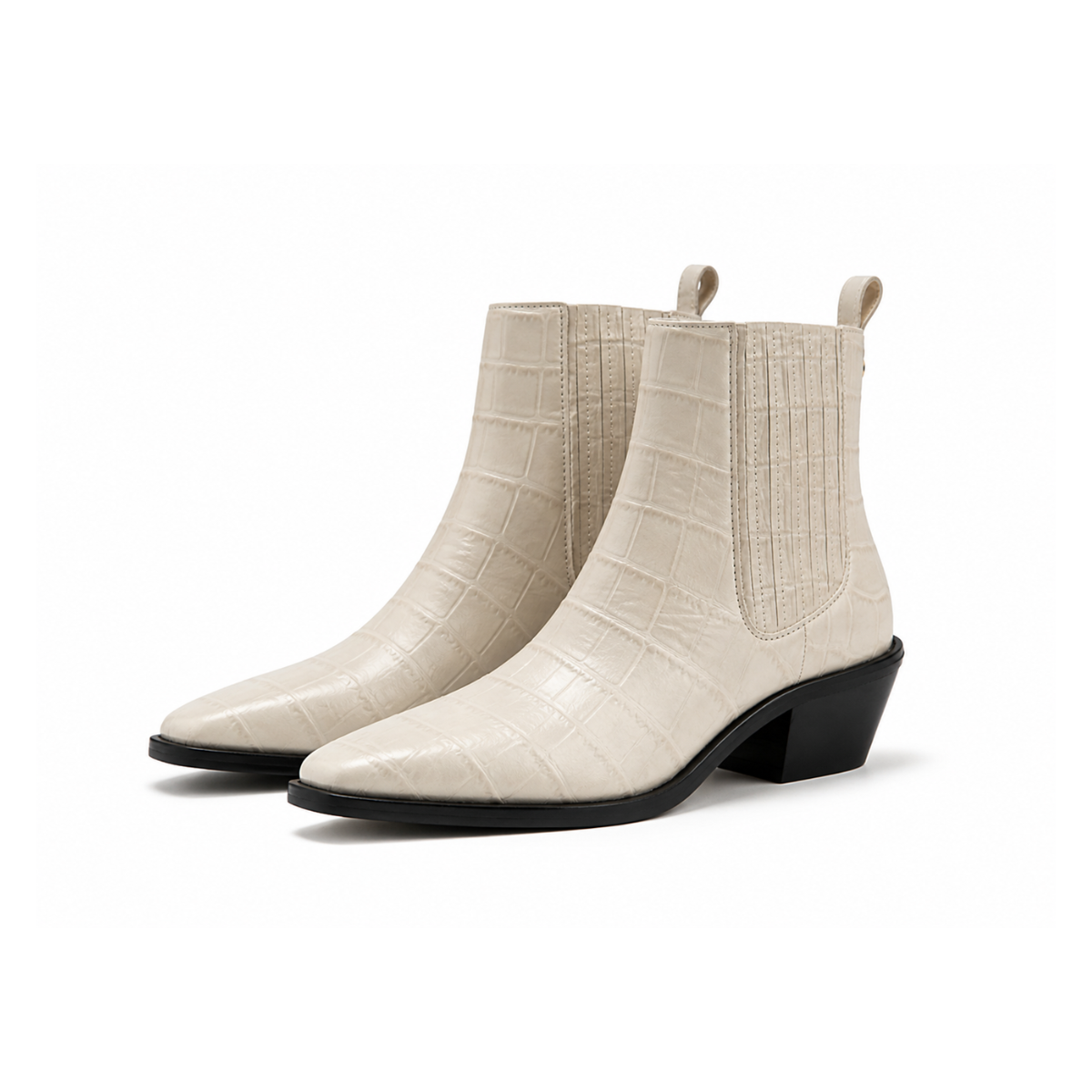HUGO BOSS Cuban-heel ankle boots Women 50548781 - LGTBEG