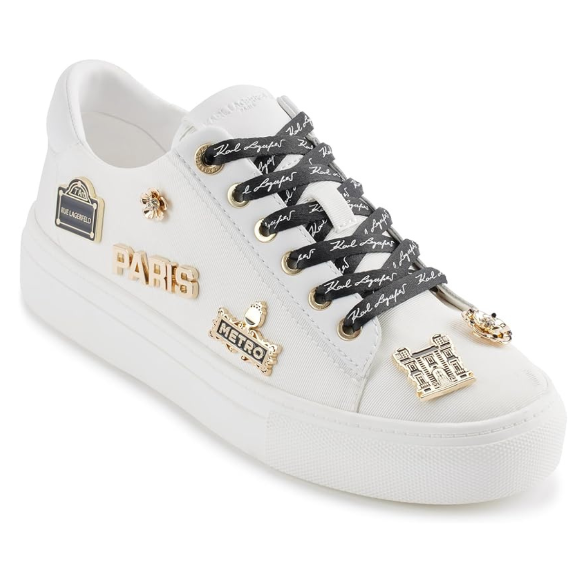 KARL LAGERFELD PARIS Cushioned Insole Everyday Sneakers Women - WHT