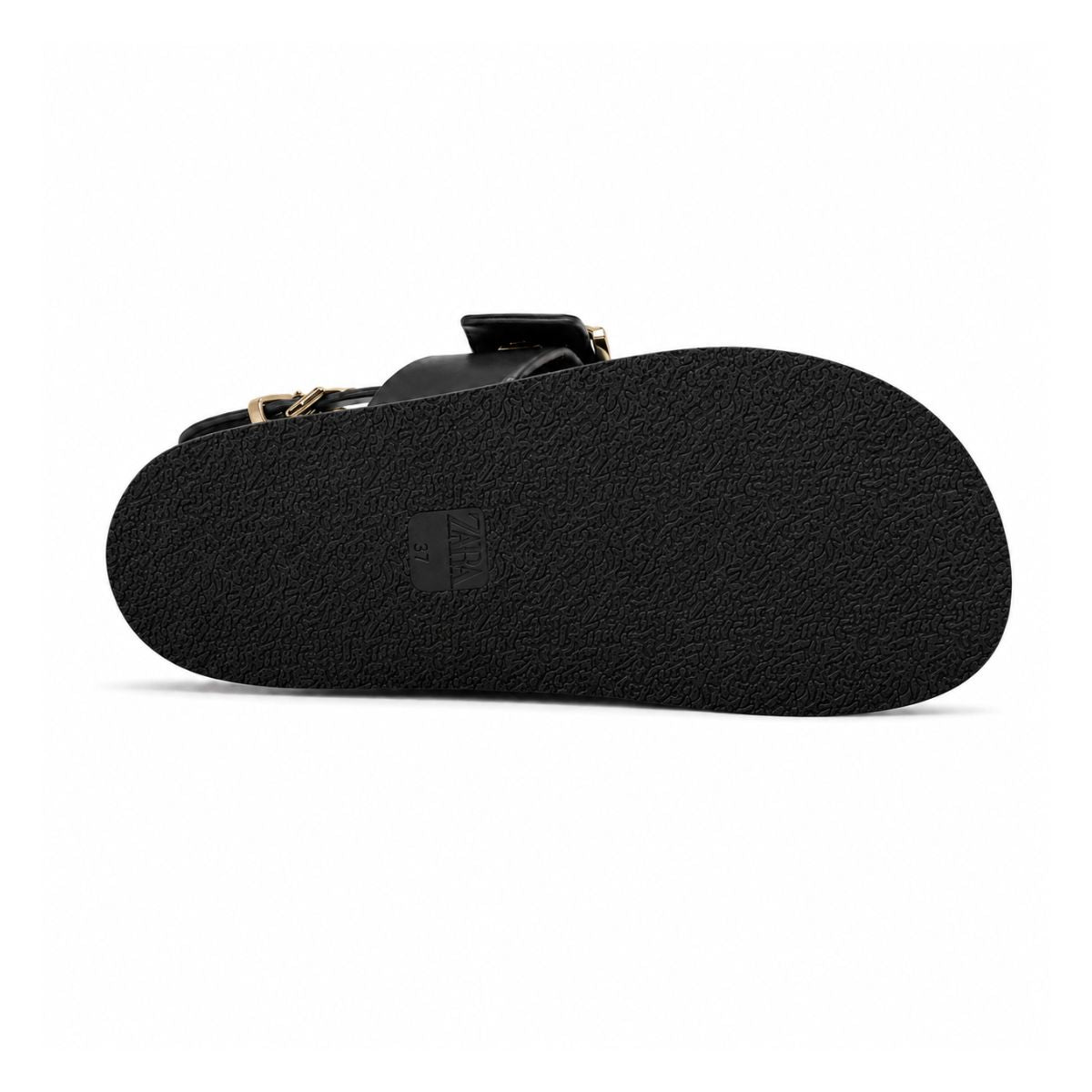 ZARA  Flat Slider with Buckles Sandals Women 1615-012 - BLK