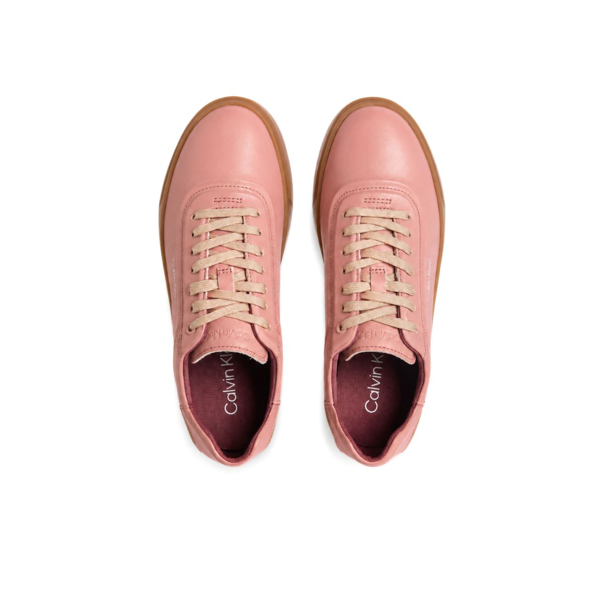 Calvin Klein Low PRO CUPS Leather Sneakers Women HW0HW02763 - PNK