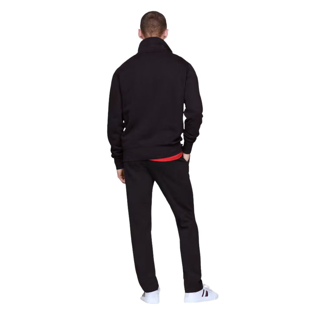 Tommy Hilfiger Archive Track Logo Half-Zip Sweatshirt Men MW0MW34382-BLK