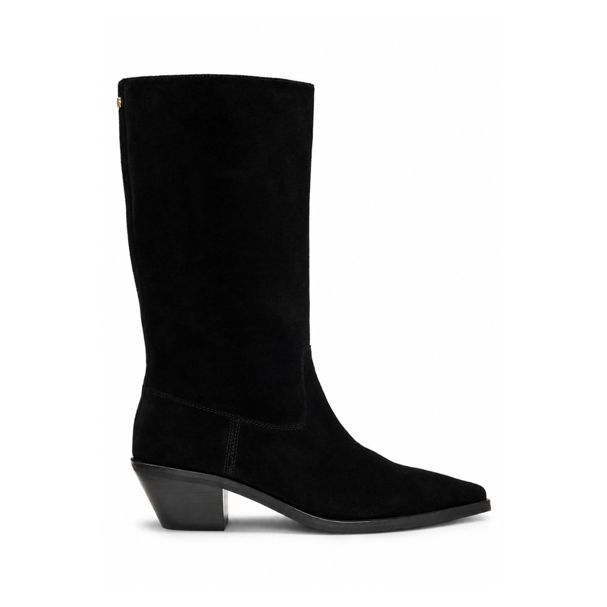 HUGO BOSS Cuban heel Suede boots Women 50557662 - BLK