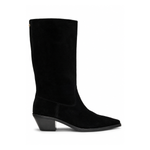 HUGO BOSS Cuban heel Suede boots Women 50557662 - BLK