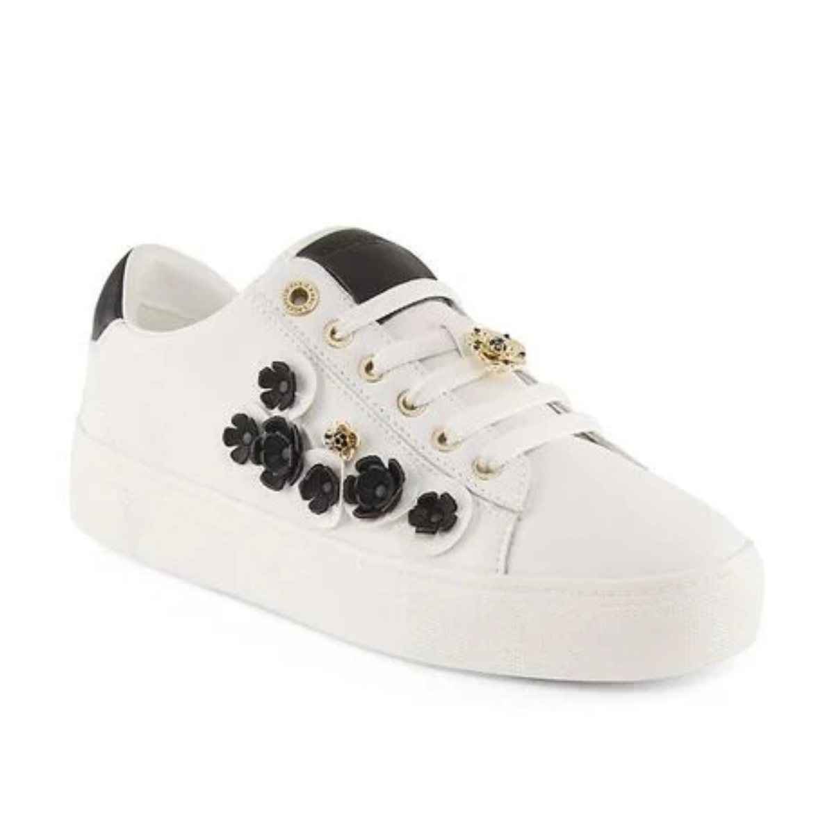 KARL LAGERFELD PARIS Cate Fleur Sneaker  Women - WHTBLK