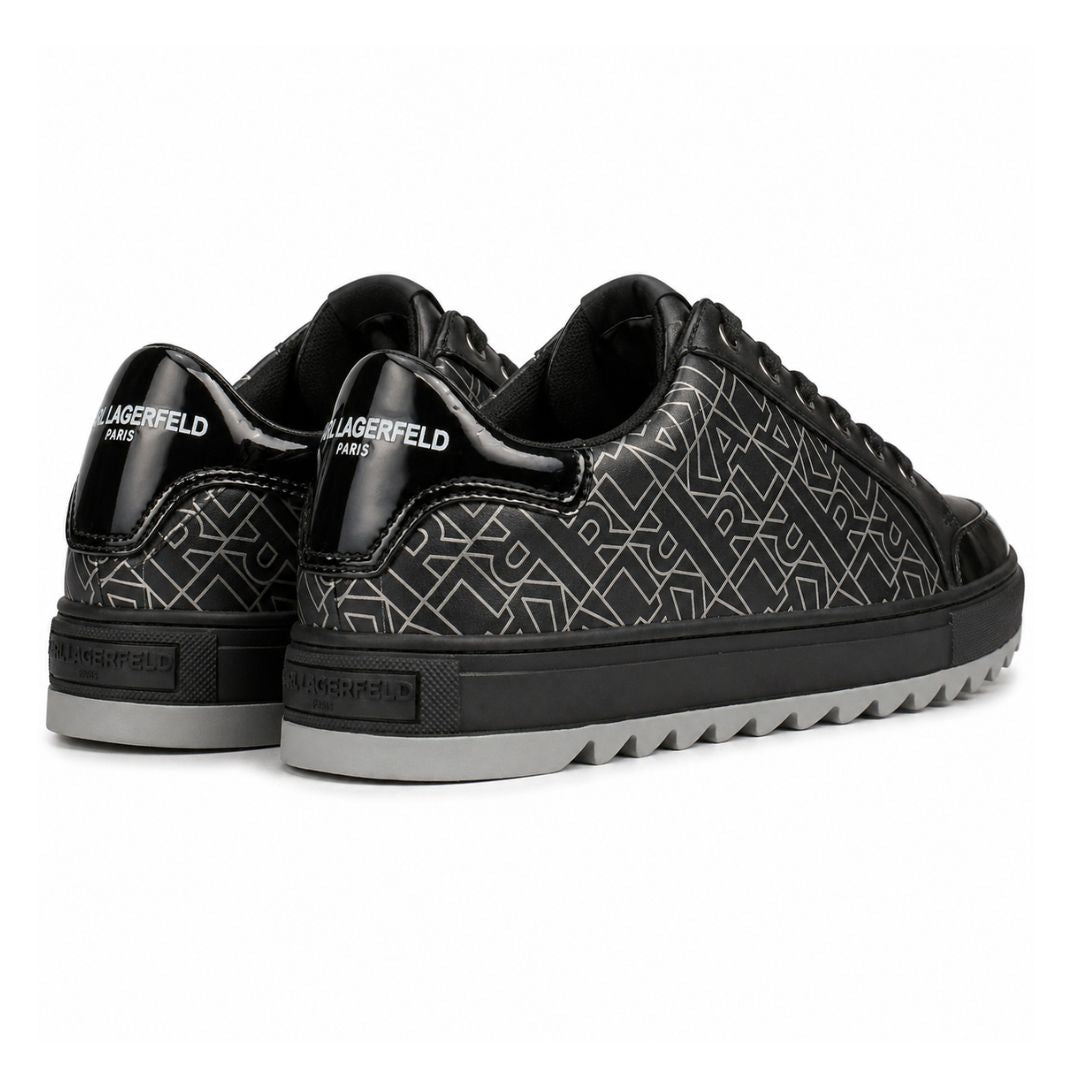 KARL LAGERFELD PARIS Monogram Low Top Sneakers Men - BLK