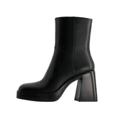 Bershka Block-Heel Platform Boots 1110-460-040-BLK