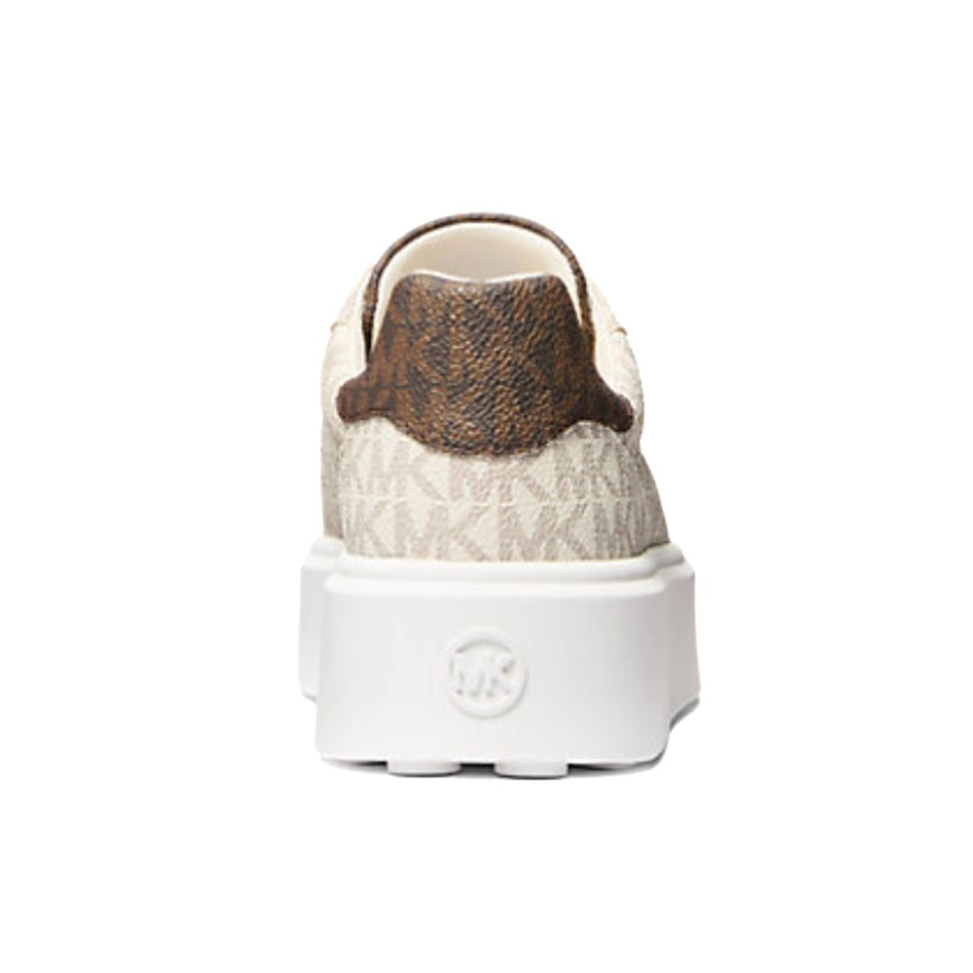 Michael Kors Romey Two-Tone Signature Logo Platform Sneaker - CRM