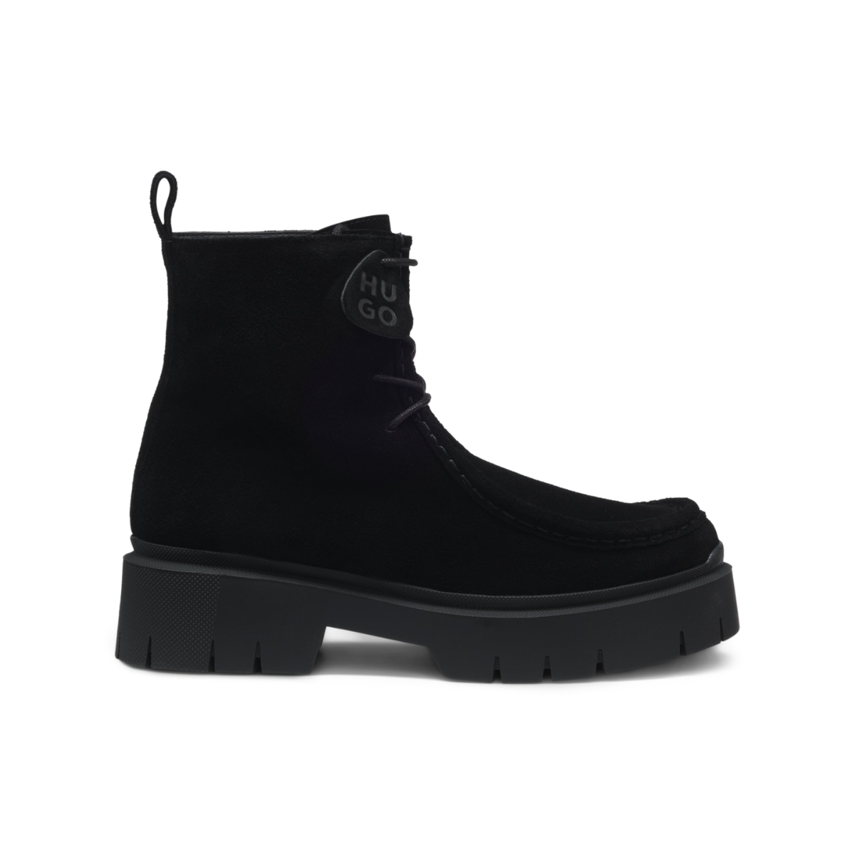 HUGO BOSS Lace-up suede boots Women 50552723 - BLK