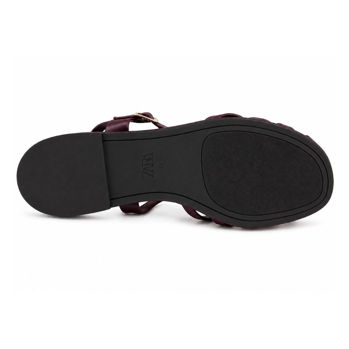 ZARA Braided Leather Sandals Women 1615-016 - BUR