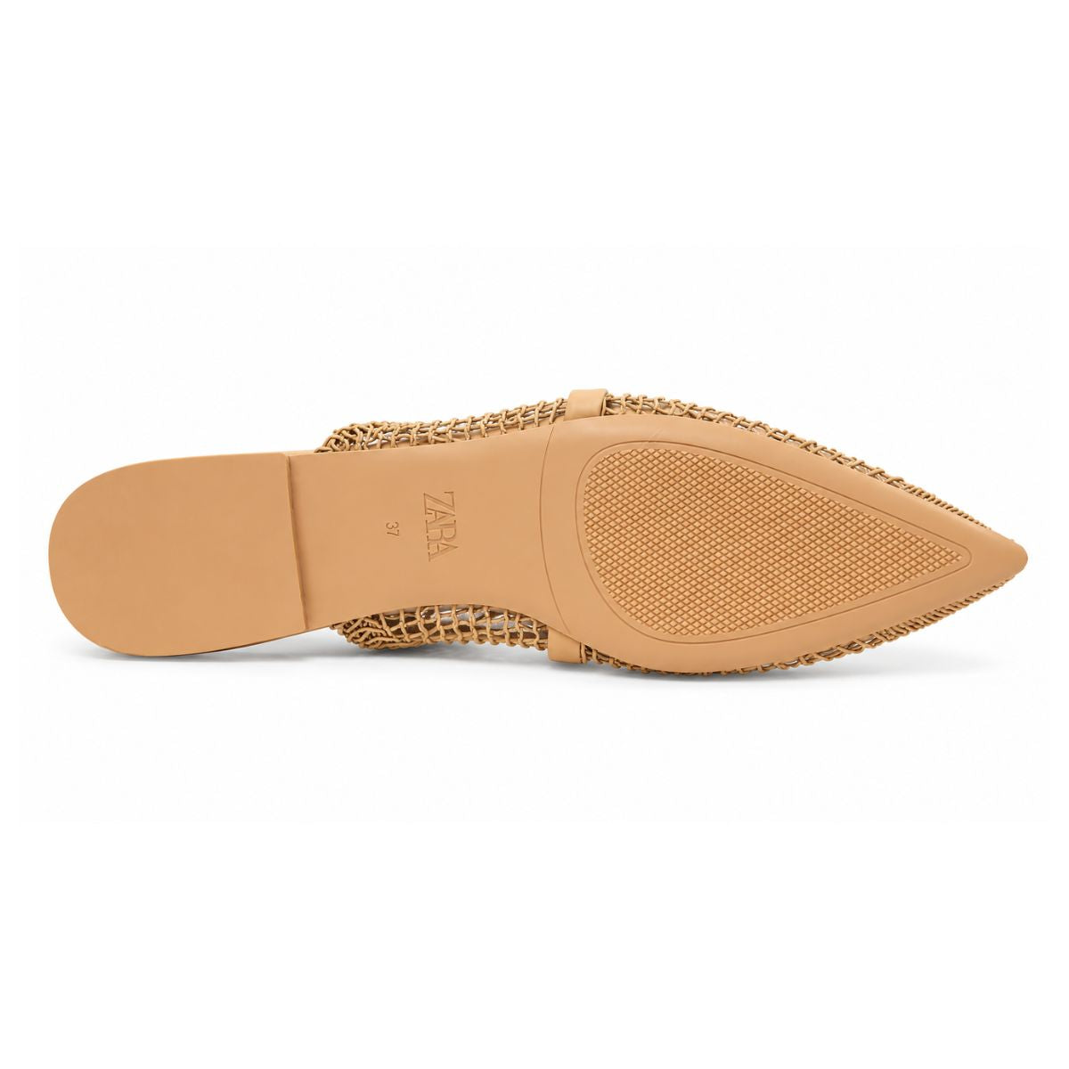 ZARA parkly Rhinestone Flat Sandals Women 1615-011- DRKBEG