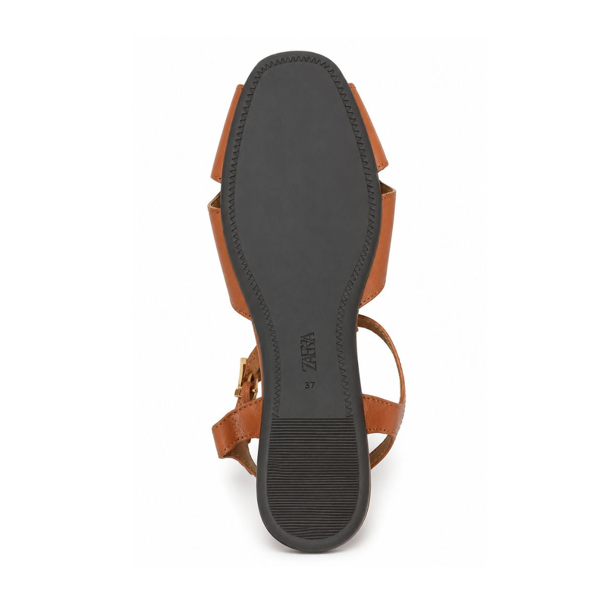 ZARA Leather Crab2 Sandals Women 1615-022 - TAN