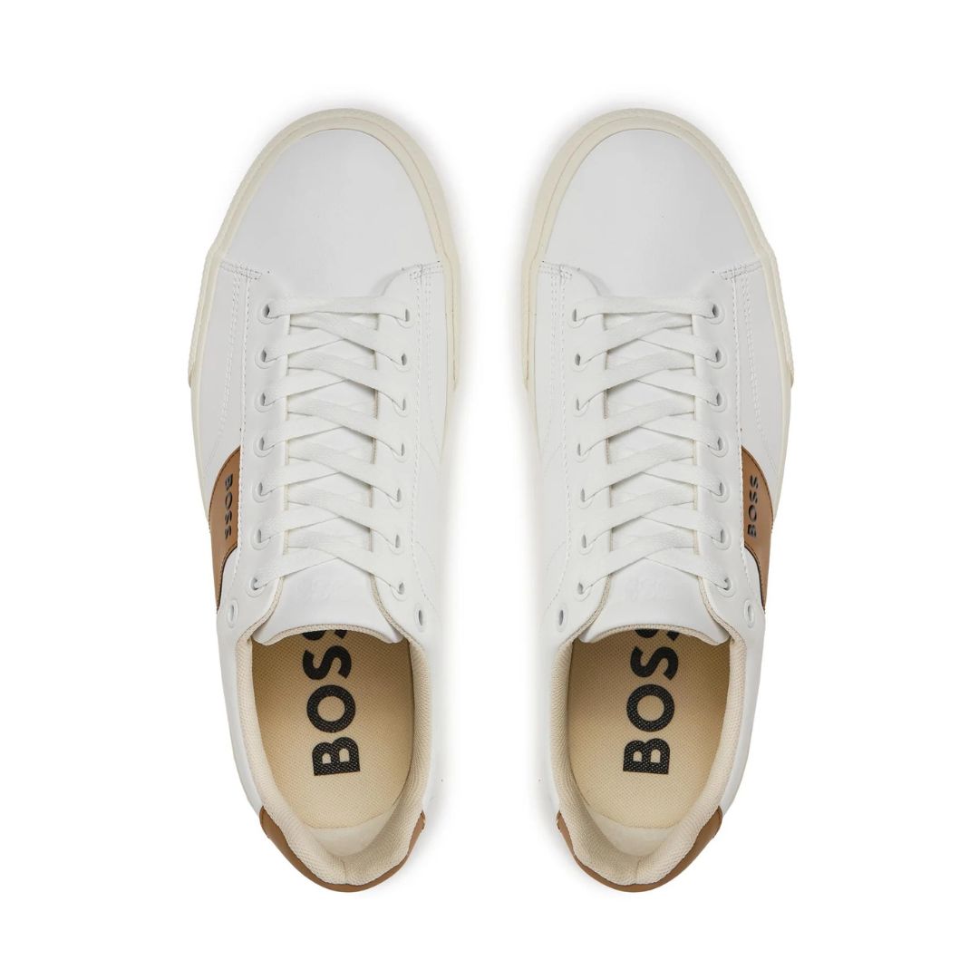 HUGO BOSS Aiden TENN LTB Trainers Men 50512366-WHT