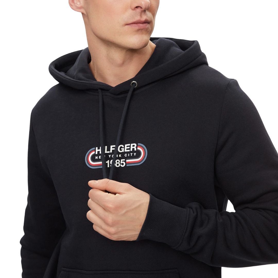 Tommy Hilfiger Track Graphic Hoodie Men MW0MW34445-BLK