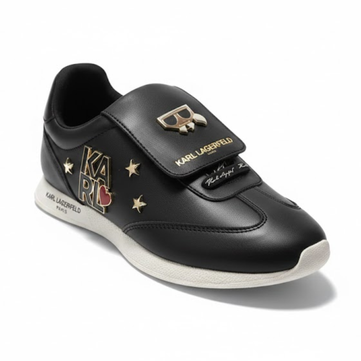 KARL LAGERFELD PARIS Cate Pins Dress Heel Sneakers Women - BLK