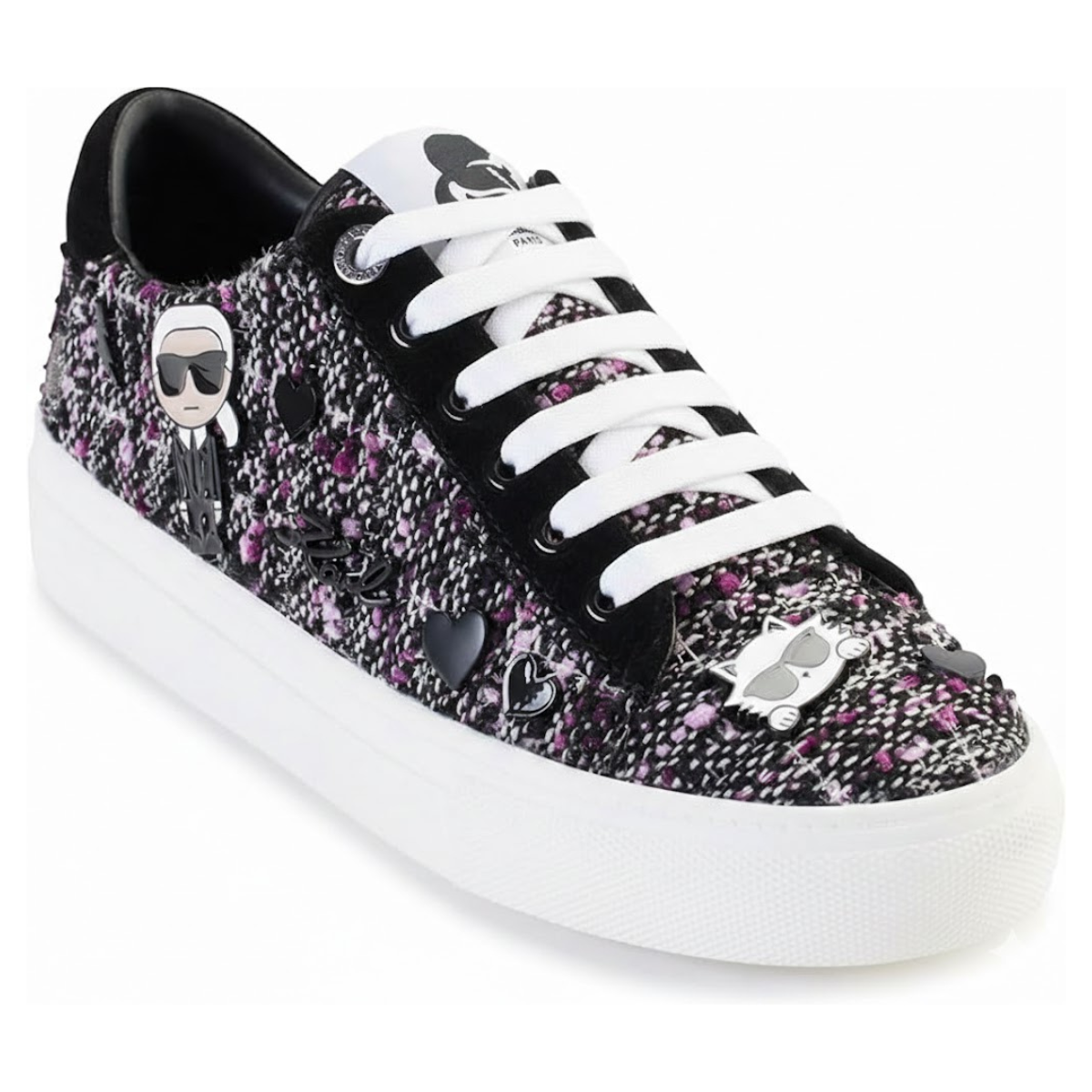 KARL LAGERFELD PARIS CATE PINS LACE UP2 Sneakers Women - PURBLK