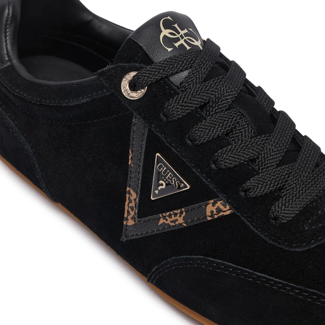GUESS Relli Genuine Leather Sneakers Women - BLK