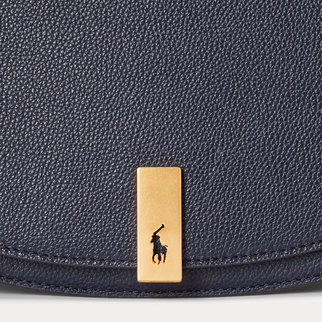 POLO RALPH LAUREN Polo ID Leather Saddle Bag - NVY