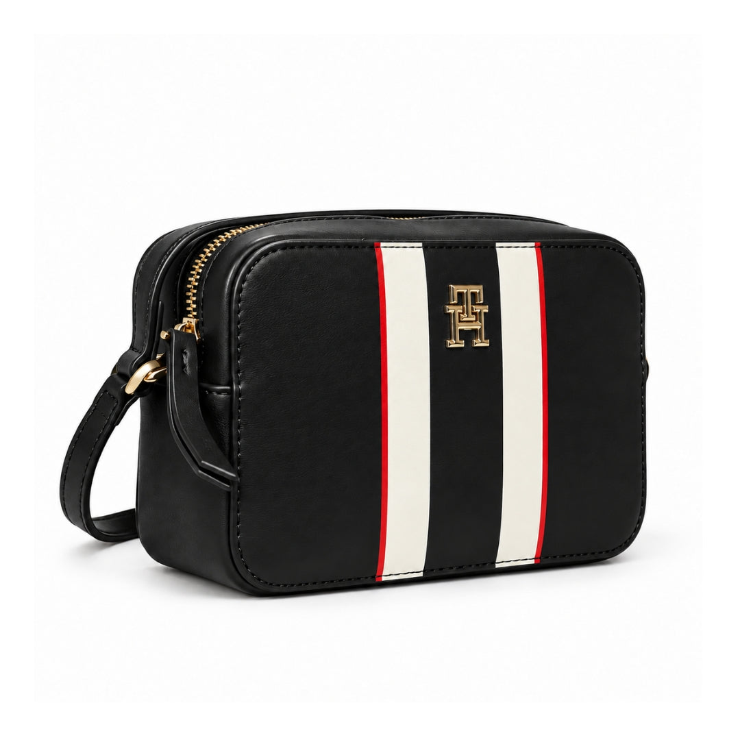 Tommy Hilfiger Signature Flag Stripe Crossbody Bag Women - BLK