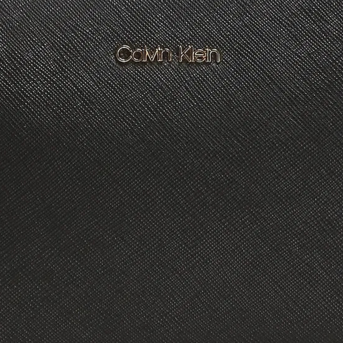 Calvin Klein Metallic Chain Accent Sling Bag Crossbody Women - BLK - Black