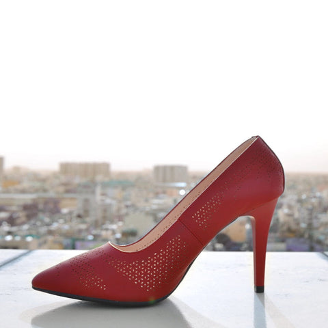 Red 9 cm heel