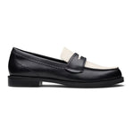 Clarks Leather Block Heel Loafers - BLK