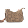 Calvin Klein Brand Print Shoulder Bag Women - TAN