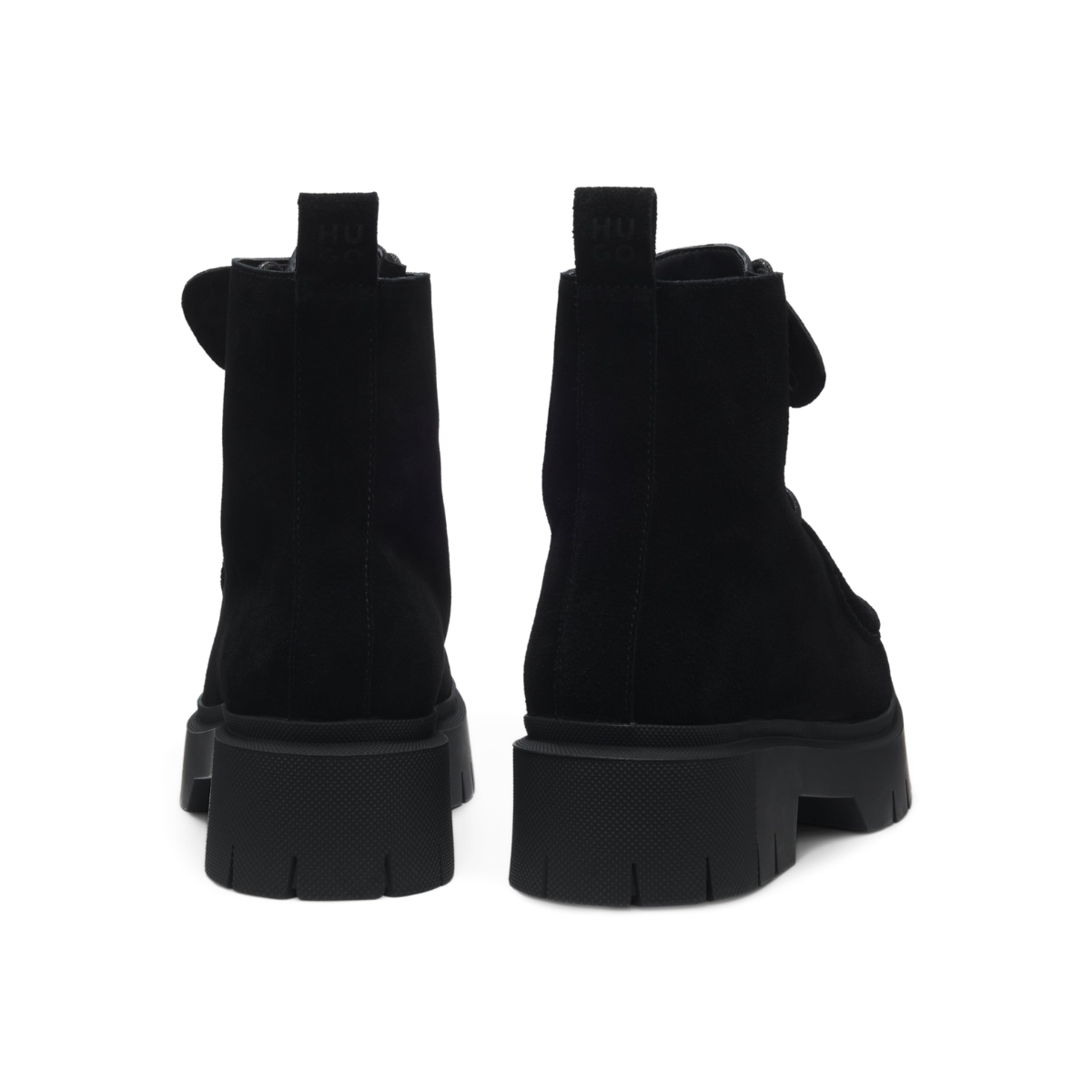 HUGO BOSS Lace-up suede boots Women 50552723 - BLK