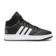 Adidas Hoops 3.0 Mid Classic Vintage Shoes GW3020 - Black / 40 2/3