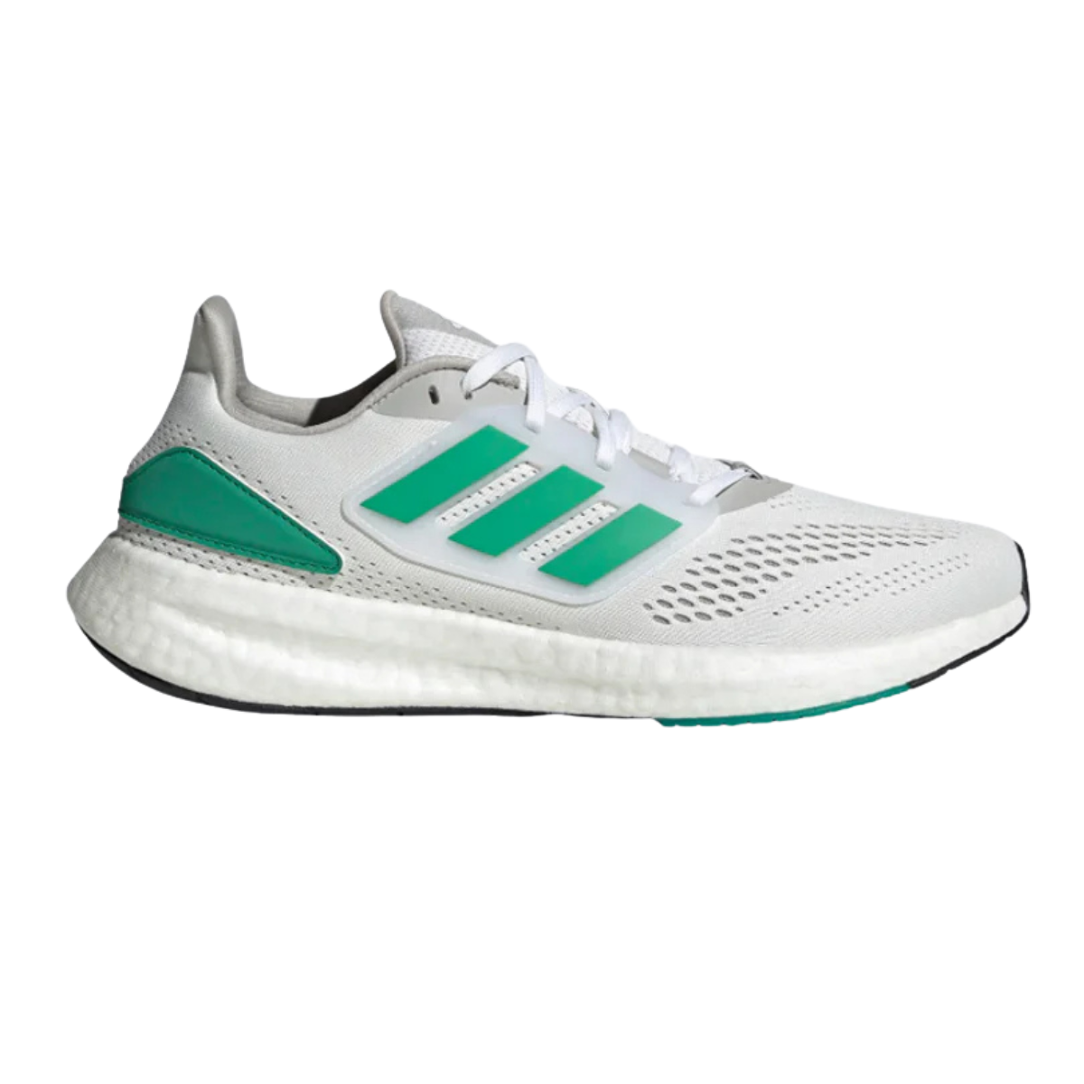 Adidas Pureboost 22 Men Running Shoes HQ8588 - White/Green / 44