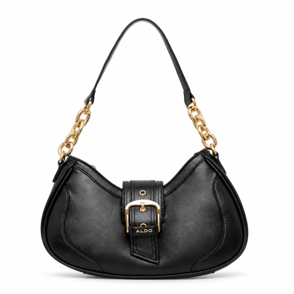 ALDO Buckle Shoulder Bag Women - BLK - Black