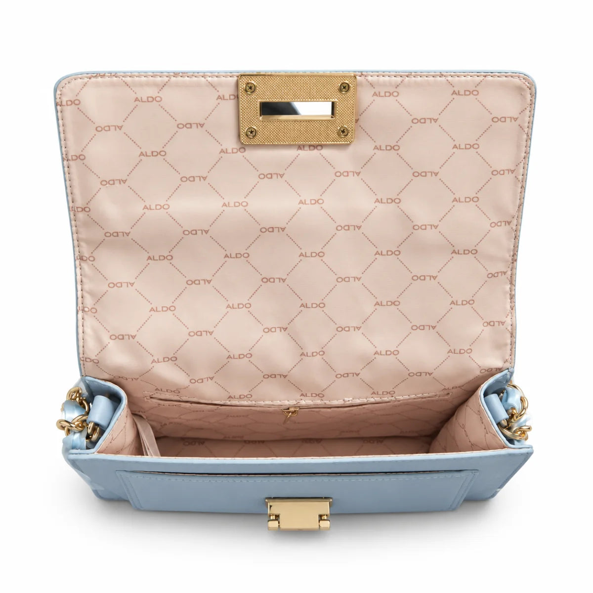 ALDO Chain Detail Crossbody Bag Women - LT GRY - Light Gray