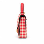 ALDO Gingham Top Handle Bag Women - RED - Red