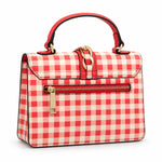 ALDO Gingham Top Handle Bag Women - RED - Red
