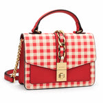 ALDO Gingham Top Handle Bag Women - RED - Red