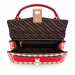 ALDO Gingham Top Handle Bag Women - RED - Red