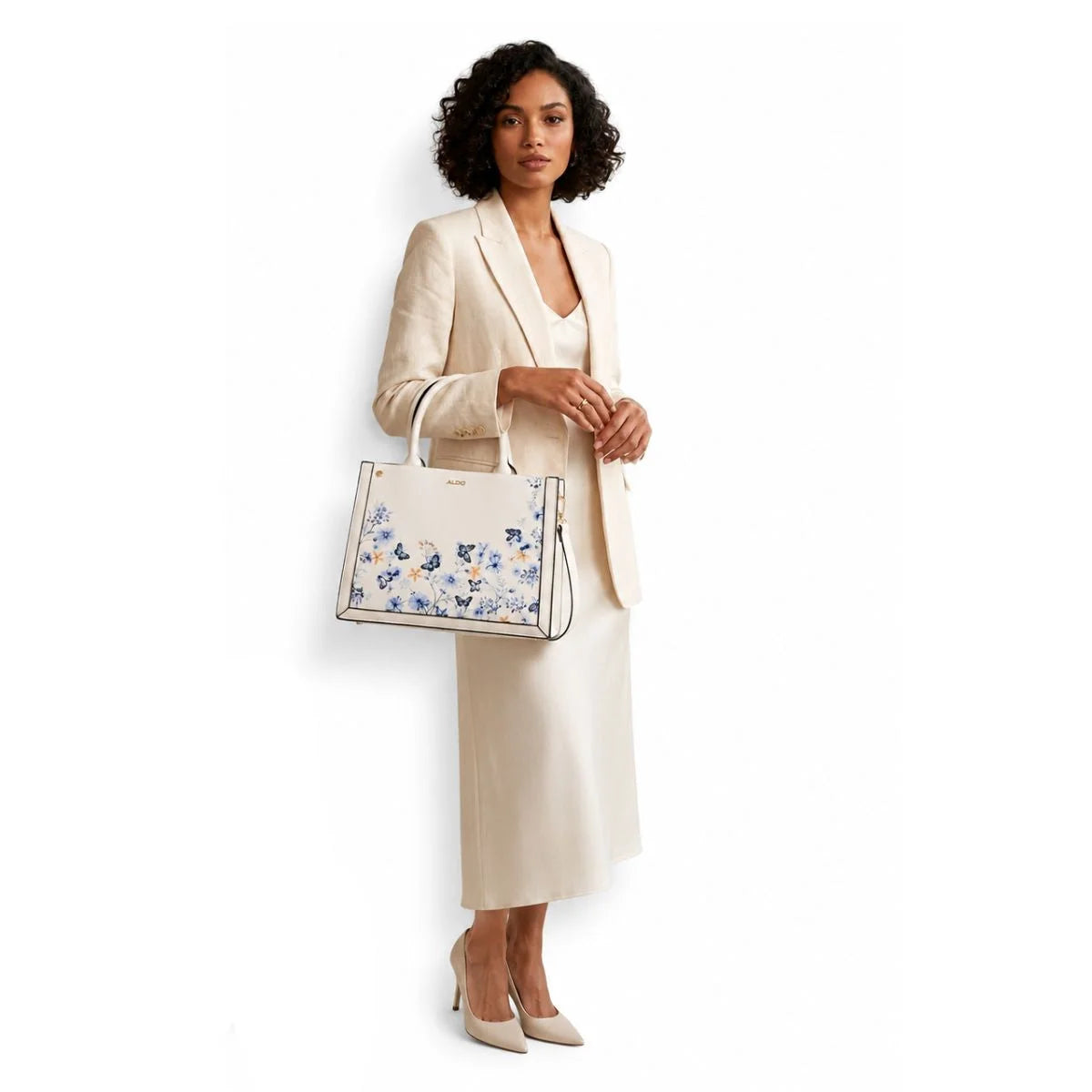 ALDO LISBON Large Shoulder bag Women - WHTBLU - White-Blue