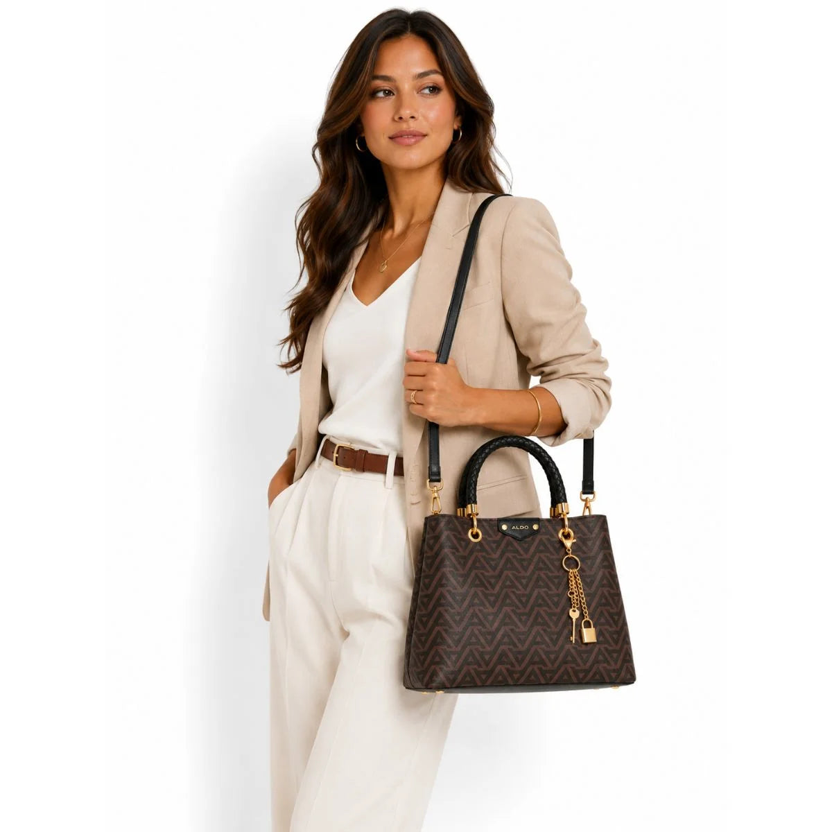 ALDO LOTHYCAN Shoulder bag Women - BEGBLK - Beige- Black