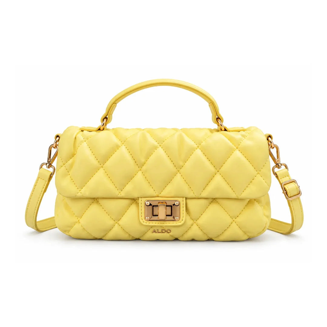 ALDO Quilted Top Handle Bag Women - YEL - Yellow