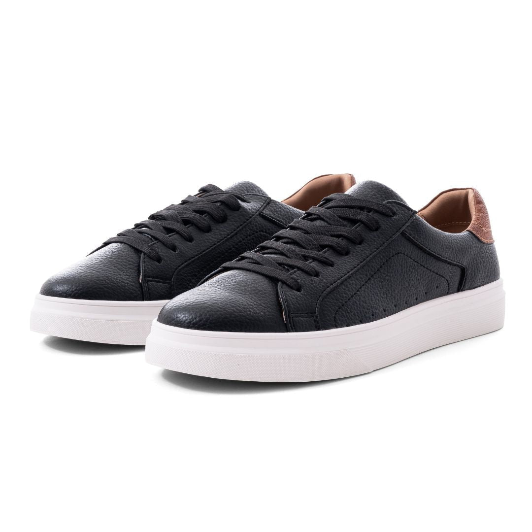 ALDO Riva Lace Up Sneakers Men - BLKBRN - Black/ Brown / 40 / D - Medium