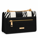 ALDO Zebra Print Chain Shoulder Bag Women - BLK - Black