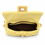 ALDOA Quilted Top Handle Bag Women - YEL - Yellow