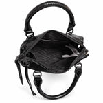 ALDOA Vegan Leather City Tote Bag Women - BLK - Light Gray
