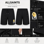 ALLSAINTS Party Wave Shorts Men - BLK