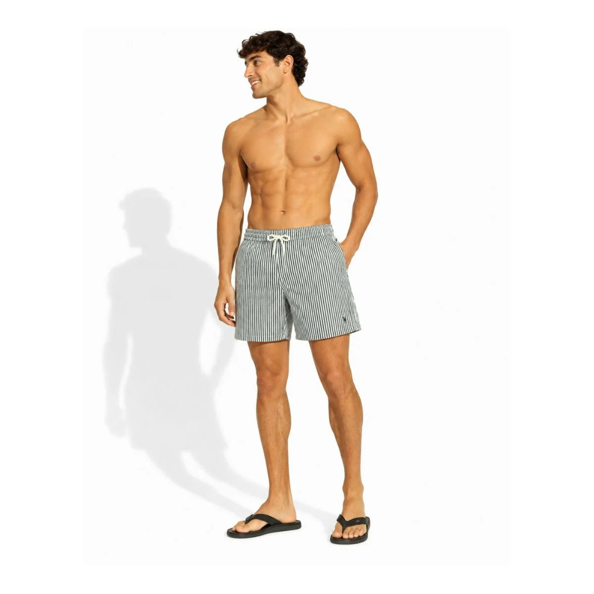 ALLSAINTS Party Wave Shorts Men -OFFWHTGRY