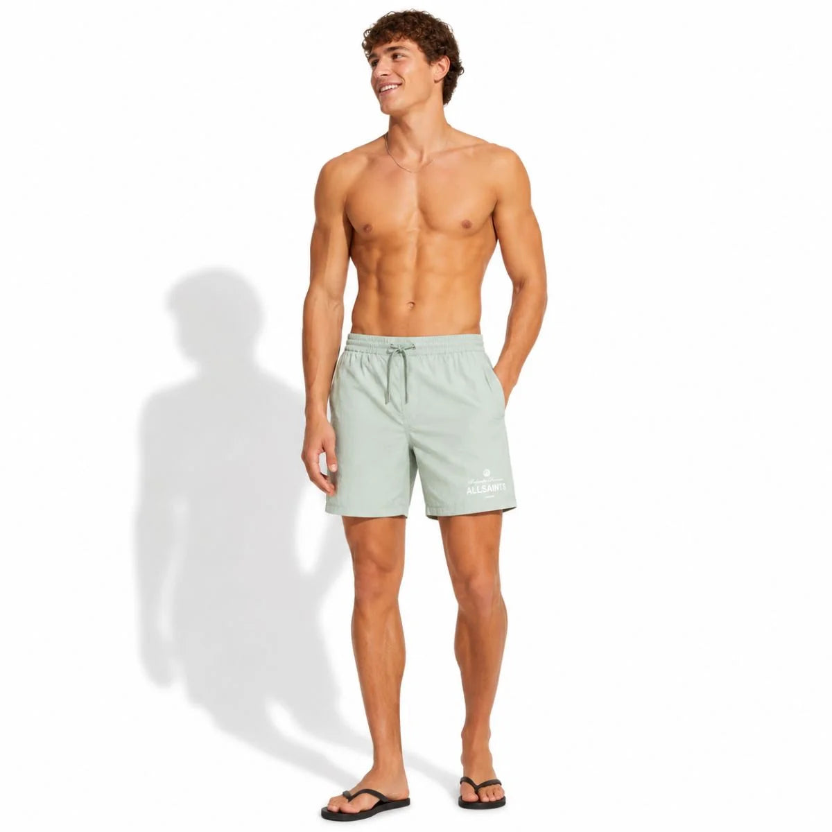 ALLSAINTS Underground Shorts Men - MNTGRN