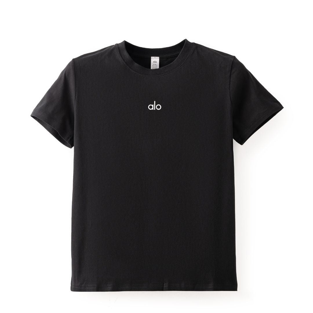 Alo Yoga All Day Short Sleeve T-Shirts Women - Black / M